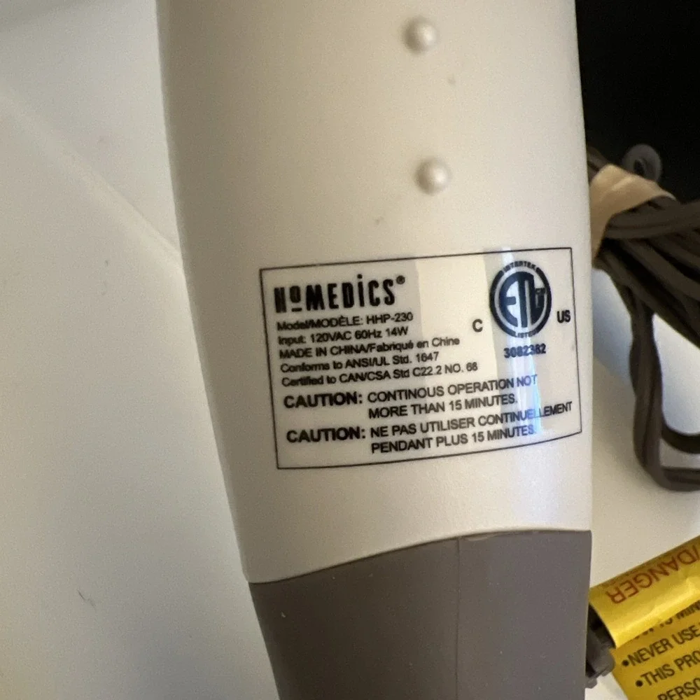Homedics massager